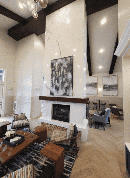 Fireplace Surround in Bianco Statuario